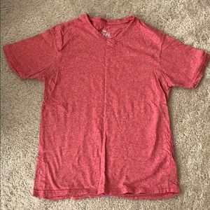 Men’s Straight Faded Short Sleeved V-Neck. Large.